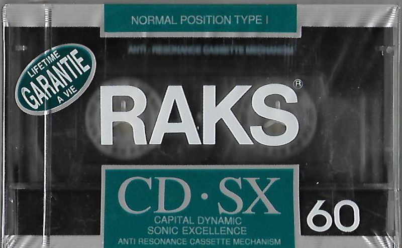 RAKS ... CD.SX 60 - NORMAL POSITION TYPE. CAPITAL DYNAMIC SONIC EXCELLENCE. 60 dakika