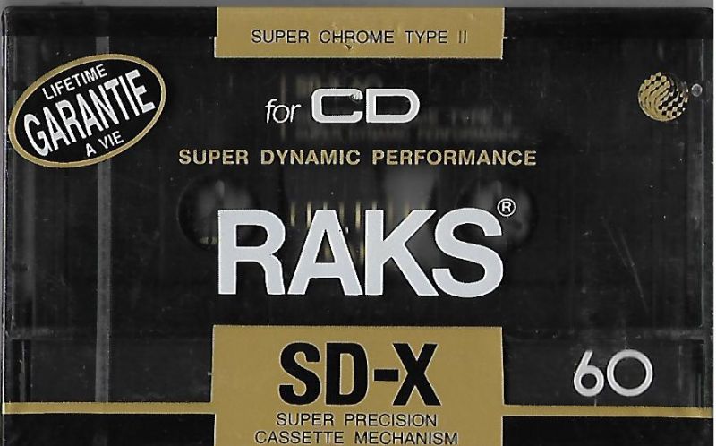 RAKS ... SD-X 60 - SUPER CHROME TYPE II. SUPER DYNAMIC  PERFORMANCE. SUPE PRECISION MECHANISM. 60 dk