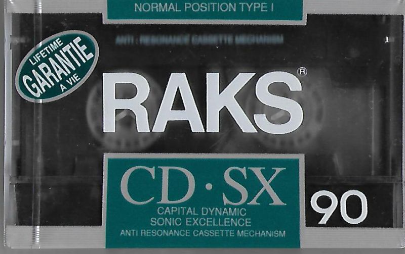 RAKS ... CD.SX 90 - CAPITAL DYNAMIC SONIC EEXCELLENCE. NORMAL POSITION TYPE I. 90 dakika
