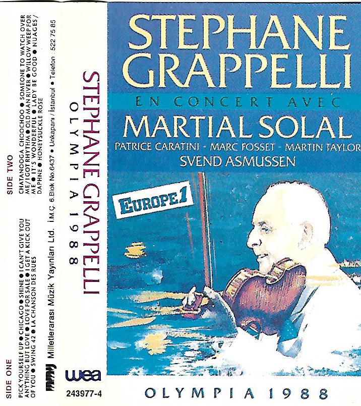 STEPHANE GRAPPLLI - OLYMPIA 1988