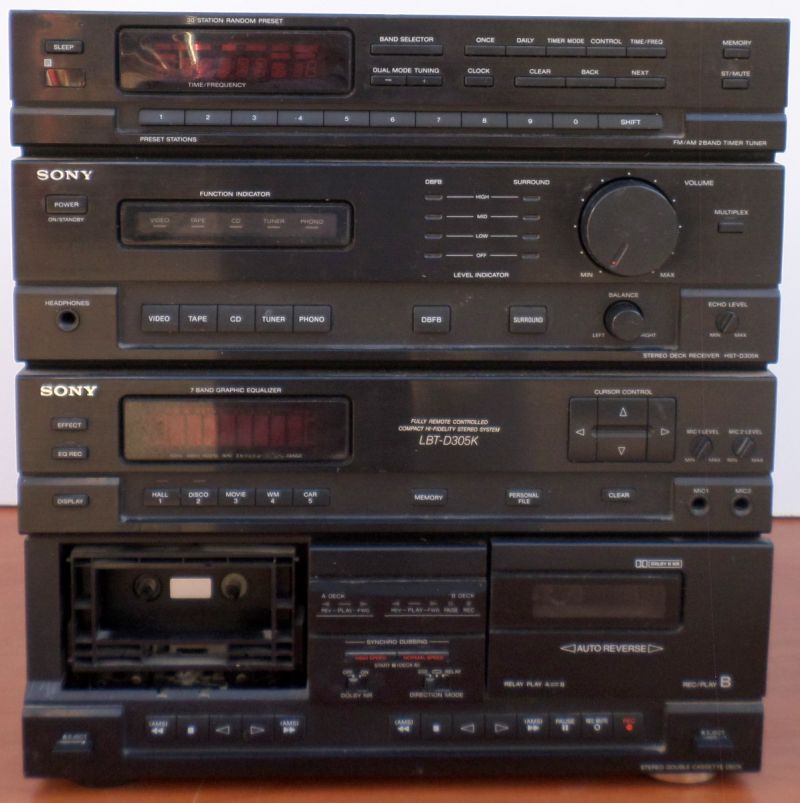 SONY ... HST-D305K STEREO DECK RECEIVER